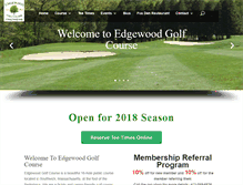 Tablet Screenshot of edgewood4golf.com